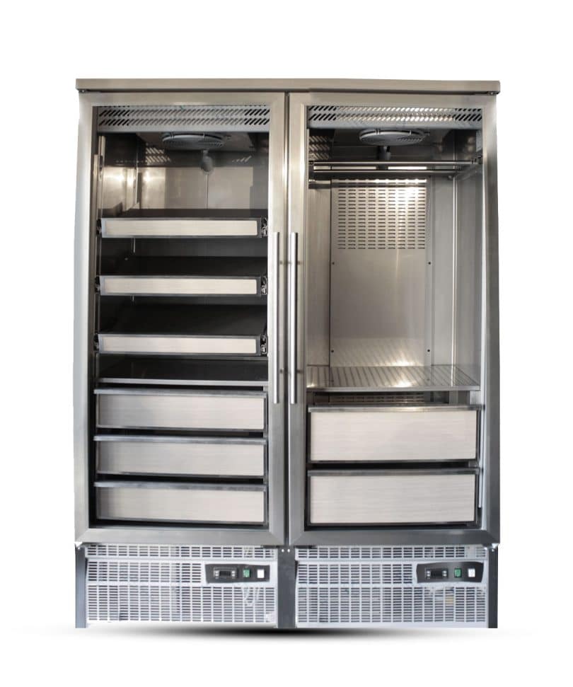 Fridge for wines, sausage and cheeses