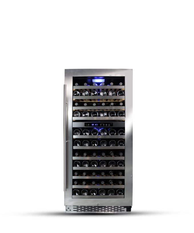 Wine Cooler 111 bottles built-in and freestanding Dual Zone