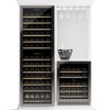 Wooden Wine Refrigerator, 154-208 bottles, racks for wine glasses