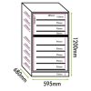 Cantinetta vino 94 bottiglie doppia temperatura CLIMATIZZATA PROFESSIONALE LINEA LUXURY (mis.1215x595x690 kg.70)