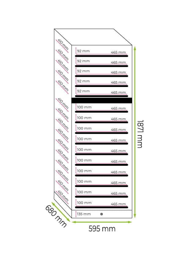 Professional Wine Fridge 177 bottles, compressor